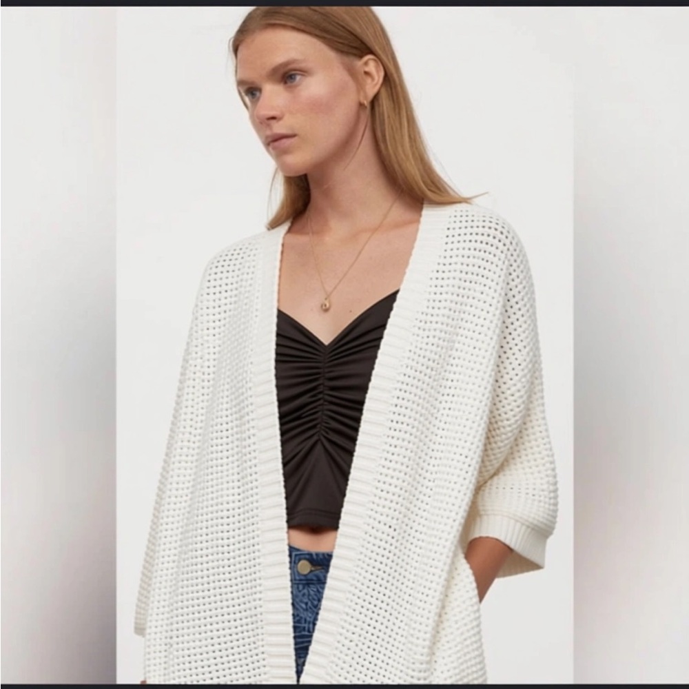 50%offw❤️Anthropologie Sage the Label S oversized open front cardigan  NWOT
